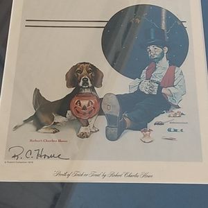 Vintage R C HOWE Signed Lithograph 1978